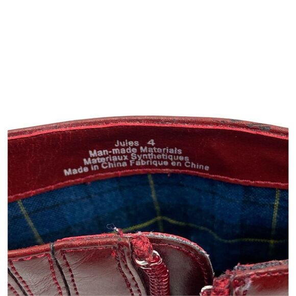 Esprit Women's Burgundy Jules Side Zip Ankle Boot US 4 - Picture 13 of 13